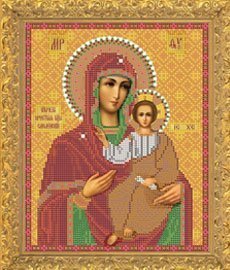 Рисунок на ткани для вышивания бисером Бис 314 "Прсв.Бца Смоленская" Рисунок на ткани для вышивания бисером Бис 314 "Прсв.Бца Смоленская"