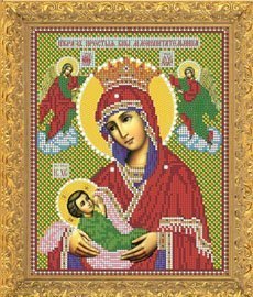 Рисунок на ткани для вышивания бисером Бис 394 "Прсв. Богородица Млекопитательница" Рисунок на ткани для вышивания бисером Бис 394 "Прсв. Богородица Млекопитательница"