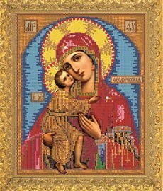 Рисунок на ткани для вышивания бисером Бис 403 "Прсв. Богородица Феодоровская" Рисунок на ткани для вышивания бисером Бис 403 "Прсв. Богородица Феодоровская"