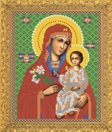 Рисунок на ткани для вышивания бисером Бис 421 "Прсв.Богородица Благоуханный Цвет" Рисунок на ткани для вышивания бисером Бис 421 "Прсв.Богородица Благоуханный Цвет"