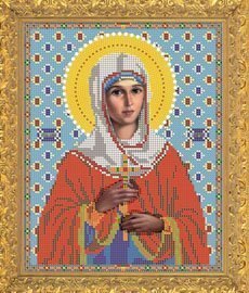 Рисунок на ткани для вышивания бисером Бис 730 "Св.Мца Марина" Рисунок на ткани для вышивания бисером Бис 730 "Св.Мца Марина"