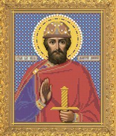 Рисунок на ткани для вышивания бисером Бис 766 "Святой Дмитрий Донской" Рисунок на ткани для вышивания бисером Бис 766 "Святой Дмитрий Донской"