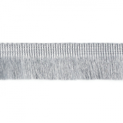 Бахрома металлизированная №594 серебро 1/18 ярд