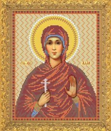 Рисунок на ткани для вышивания бисером Бис 732 "Св. Мца Алла" Рисунок на ткани для вышивания бисером Бис 732 "Св. Мца Алла"
