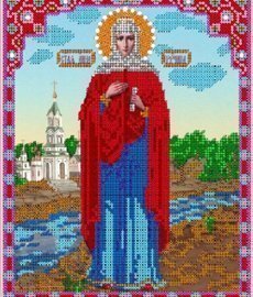 Рисунок на ткани для вышивания бисером Бис 747 "Св.Анна Пророчница" Рисунок на ткани для вышивания бисером Бис 747 "Св.Анна Пророчница"
