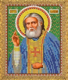 Рисунок на ткани для вышивания бисером 329М "Св. Серафим Саровский" Рисунок на ткани для вышивания бисером 329М "Св. Серафим Саровский"
