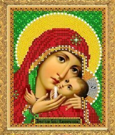Рисунок на ткани для вышивания бисером 318М "Прсв. Богородица Касперовская" Рисунок на ткани для вышивания бисером 318М "Прсв. Богородица Касперовская"