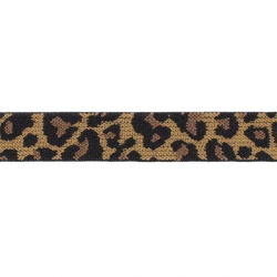 Резинка п/э "Леопард" 1,5 см 1/25 ярд