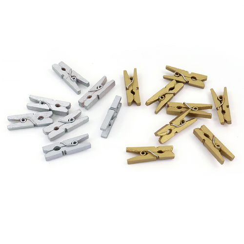 Украшение дерев. "прищепка" 2,5 см, 1/300 шт