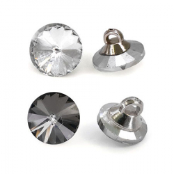 Пуговица-страз на ножке 10 мм, 1/50 шт