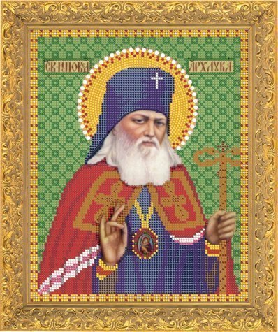 Рисунок на ткани для вышивания бисером Бис 416 "Святой Лука Крымский" Рисунок на ткани для вышивания бисером Бис 416 "Святой Лука Крымский"