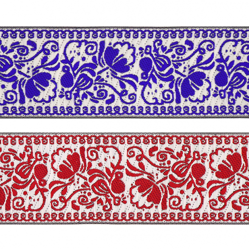 Тесьма жаккард №R5169 ш.5 см 1/9 м