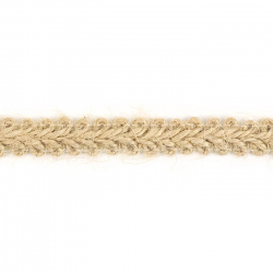 Тесьма-лён №11140, ш.1,1 см натур. цвет 1/24,7 м