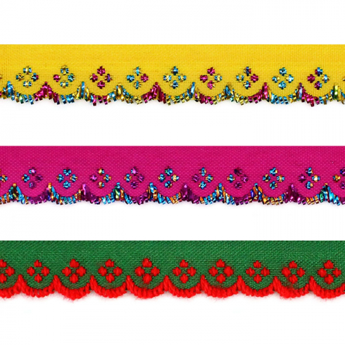 Тесьма с узором ш.1,2 см,  3шт х 7,3 м
